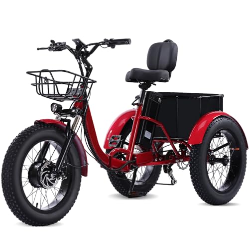 2026 Adult Electric Tricycle Adult Tricycle 3 Wheel Bikes Adults Electric Three Wheel Bike