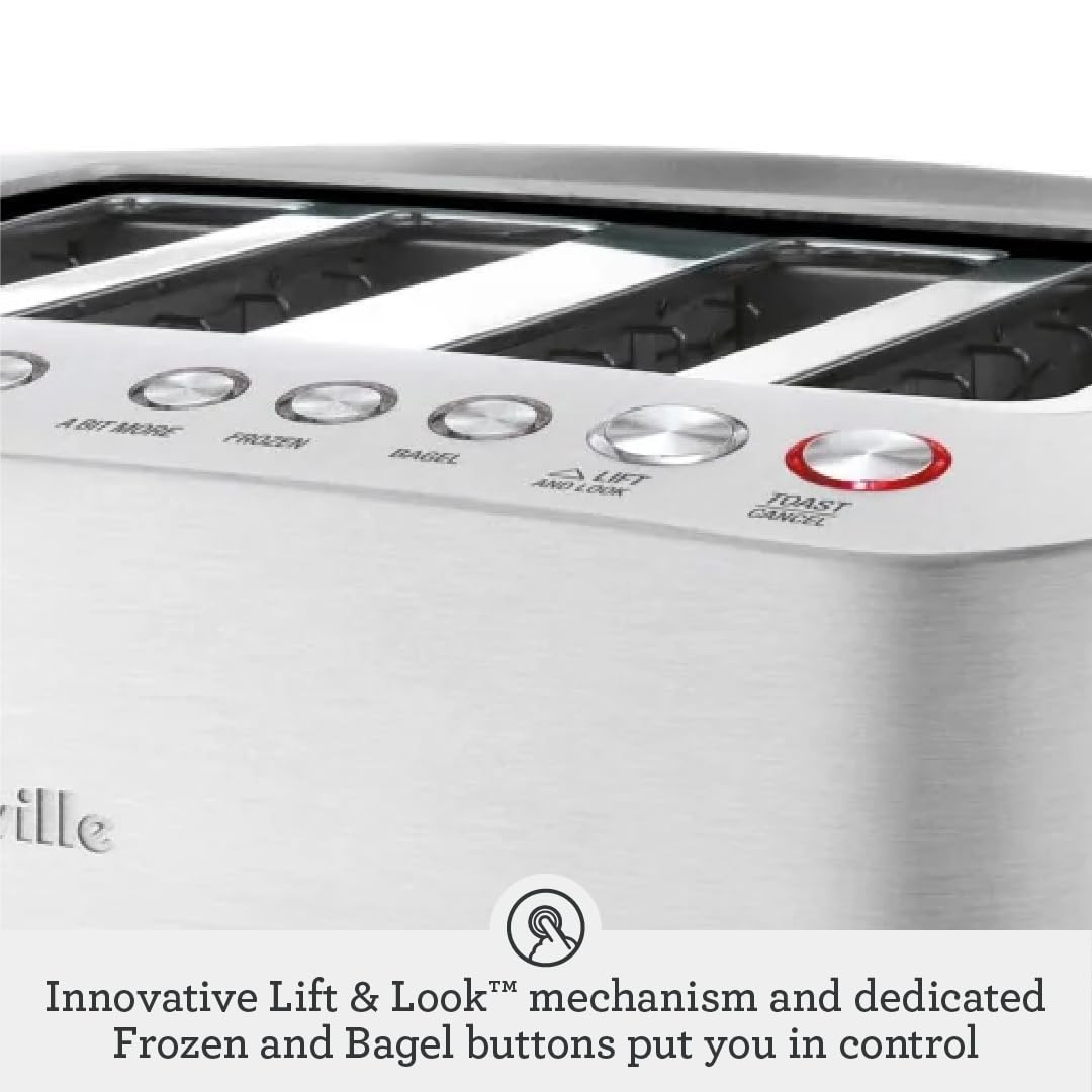 2026 Breville Die-Cast Smart Toaster, 2-Slice, Brushed Stainless Steel