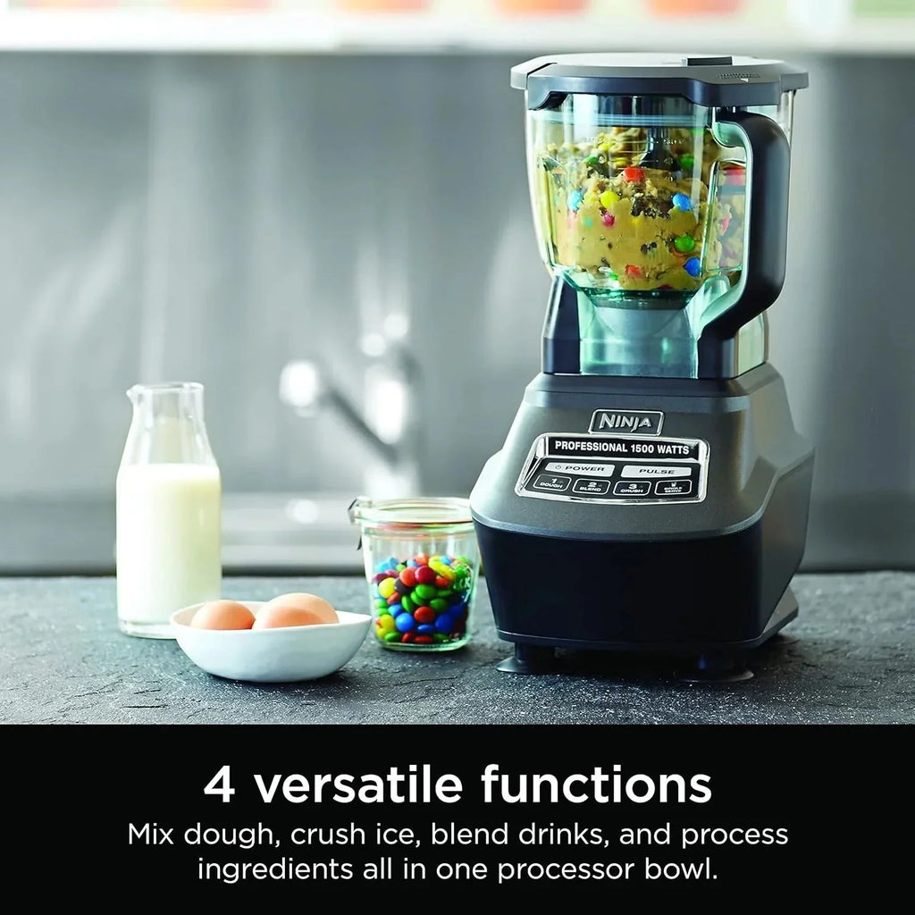 2026 NewNinja Mega Kitchen System, 1500 Watt Stand Mixer (2.1 Liters) and Food Processor (8 Cups) with (2) 473 ml Takeaway Cups