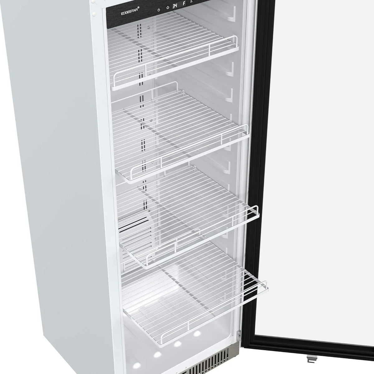 2026 VBM101 22" Wide 10.1 Cu. Ft. Commercial Beverage Merchandiser Stainless Steel, Temp Alarm, Reversible Door