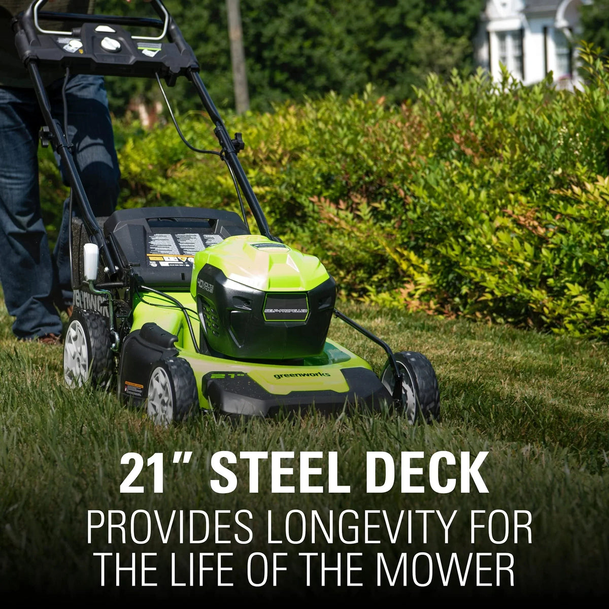 2026 New80V Battery-Powered Lawn Mower, 53 cm (21 inch), Self-Propelled, Brushless | Greenworks
