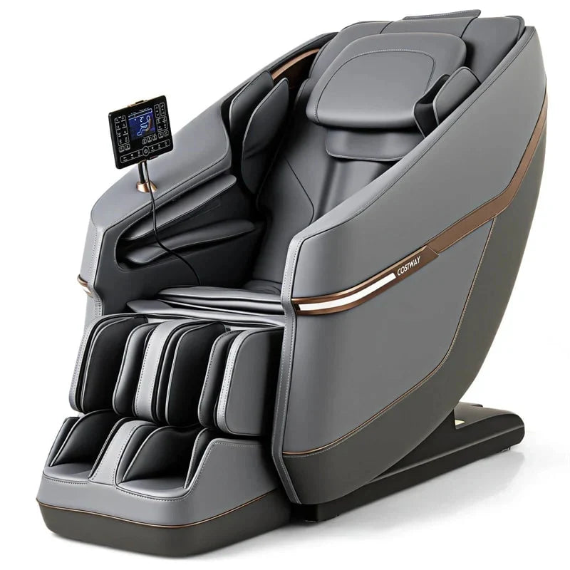 2026 Full Body Zero Gravity Massage Chair, SL Track Massage Recliner with Airbags, Back & Waist Heater, Foot Rollers, Touch Screen, Auto Shoulder Scan