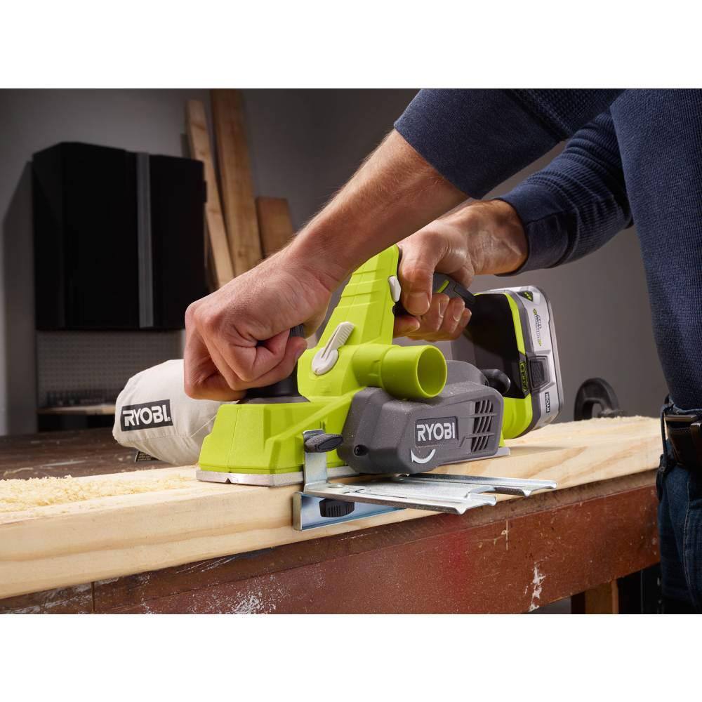 2026 ONE+ 18V Cordless 3-14 in. Planer with Dust Bag with FREE 2.0 Ah Battery P611-PBP006