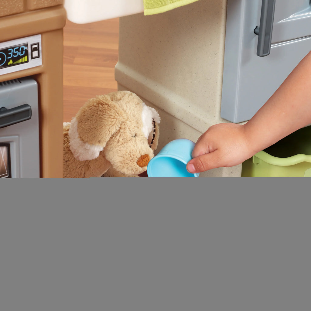2026 NewStep2 Heart of the Home Brown Toddler Play Kitchen Set