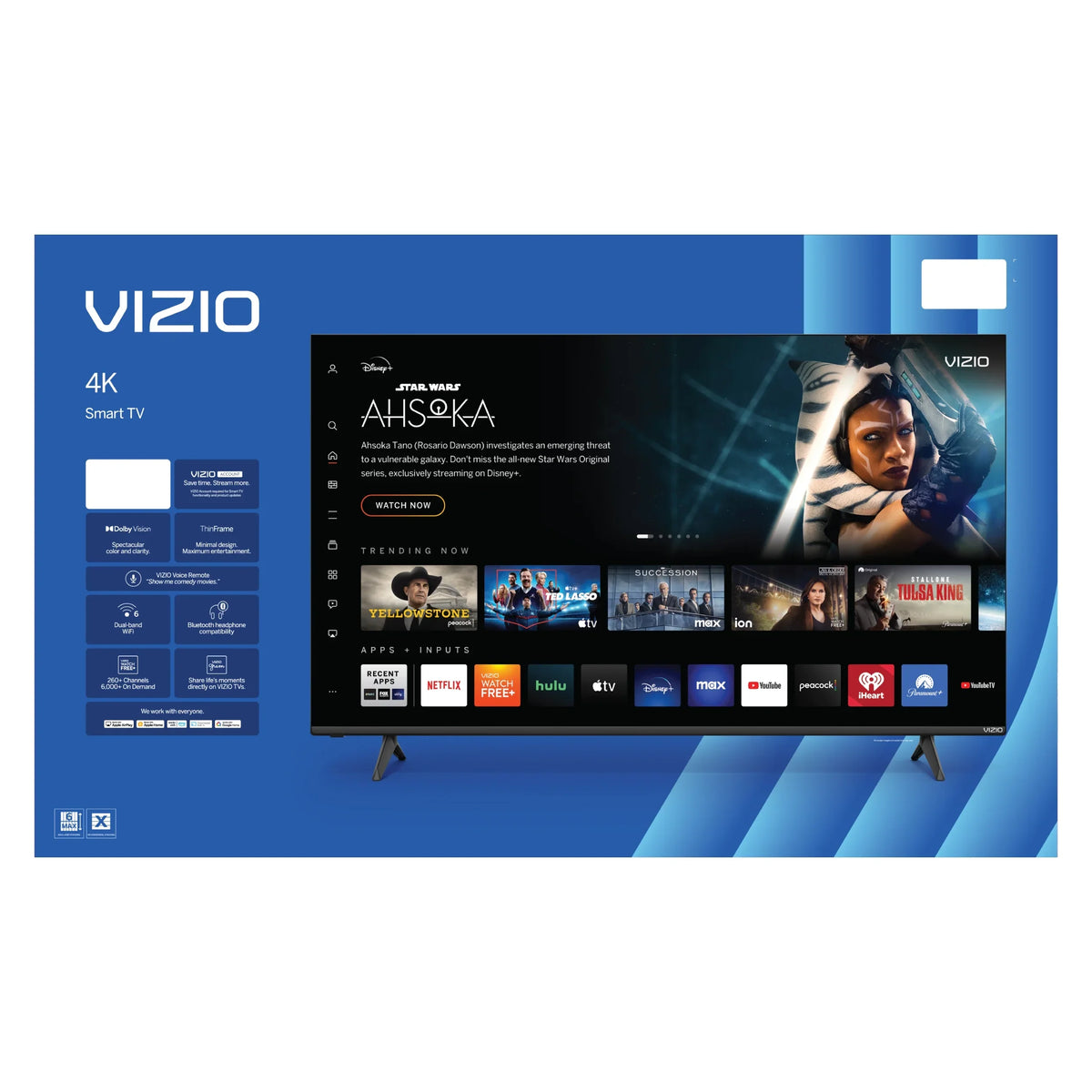 2026 NewVIZIO 50" Class 4K UHD LED HDR Smart TV (V4K50M-08)
