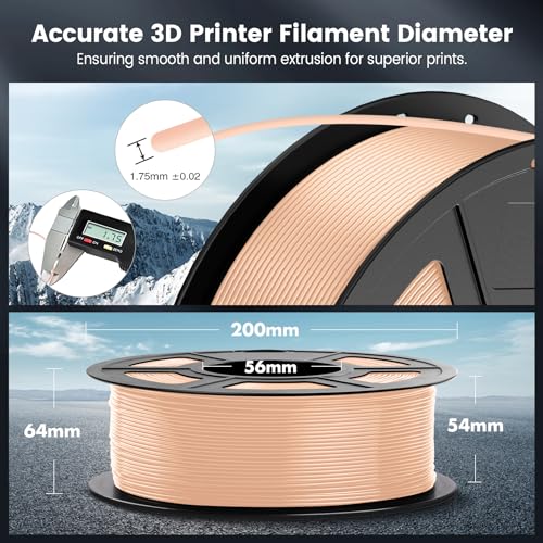 2026 SUNLU 4kg PLA 3D Printer Filament Bundle, Neatly Wound PLA Filament 1.75mm ±0.02mm, Individually Vacuum Packed, 4kg in Total, 1kg per Spool, 4 Pack, 4000g, 4Black