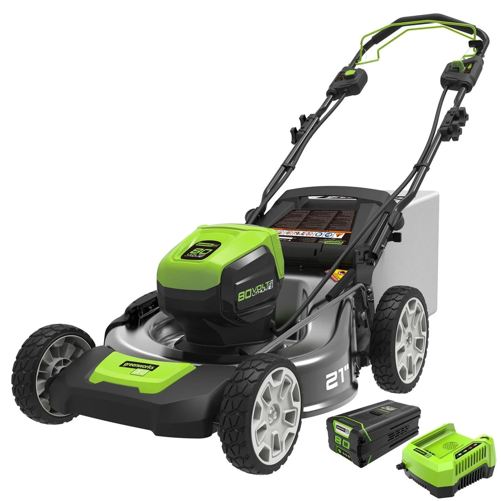 2026 New80V Battery-Powered Lawn Mower, 53 cm (21 inch), Self-Propelled, Brushless | Greenworks