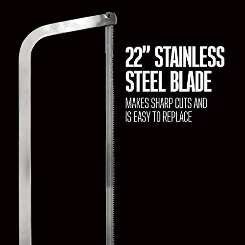 2026 Weston Butcher Meat and Bone Saw with 22 Inch Stainless Steel Serrated Blade with Quick Release Handle (47-2201)