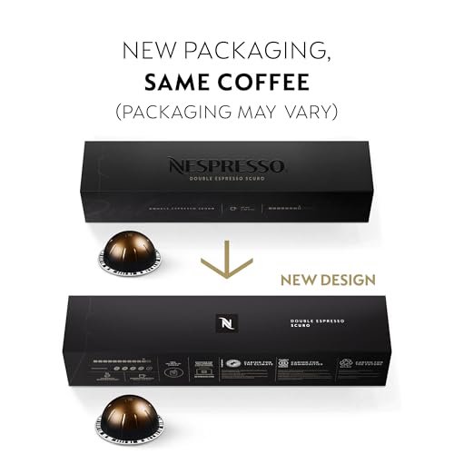 2026 Nespresso Capsules Vertuo, Double Espresso Dolce, 30-Count Espresso Pods, Brews 2.7 oz.