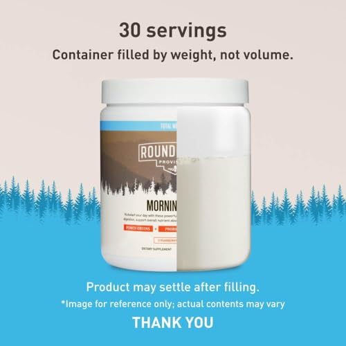2026 ROUNDHOUSE PROVISION Morning Kick, Zero Sugar Greens Superfood Powder Supplement with Ashwagandha, Collagen, Probiotics, Debloat Drink, 30 Servings (Strawberry Lemonade) by Chuck Norris