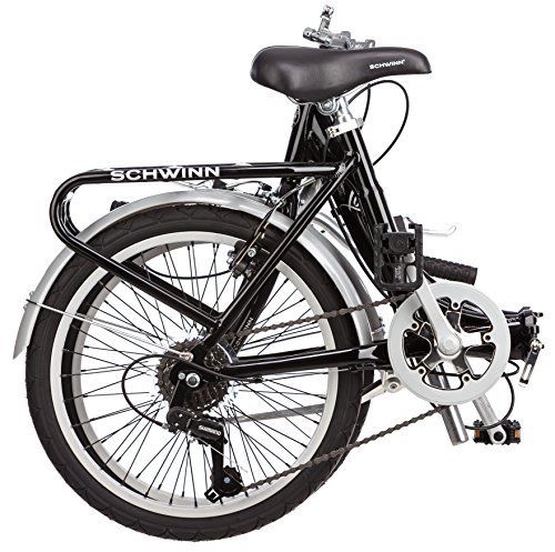 2026 Schwinn Loop 7 Speed FOLDING BICYCLE, 20 Inch City Cycling FOLDING BIKE, Black