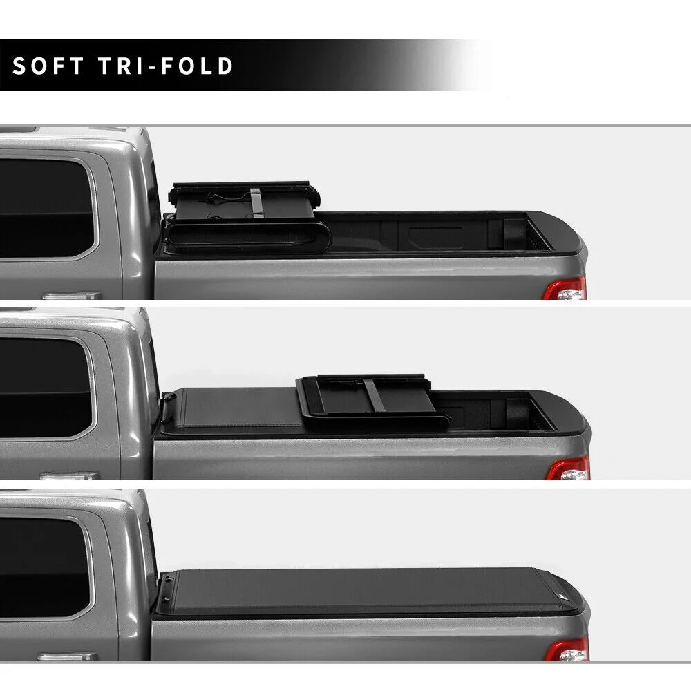 Ledkingdomus 5 ft Bed Soft Tri Fold Truck Bed Tonneau Cover for 2026-2026 Toyota Tacoma