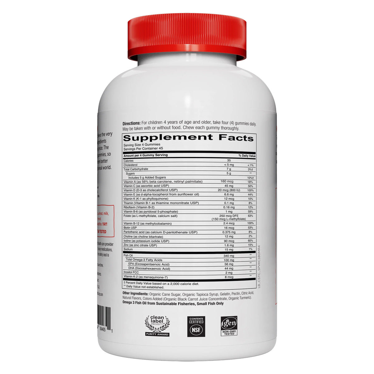 2026 NewSmartyPants Kids Formula Multivitamin, 180 Gummies