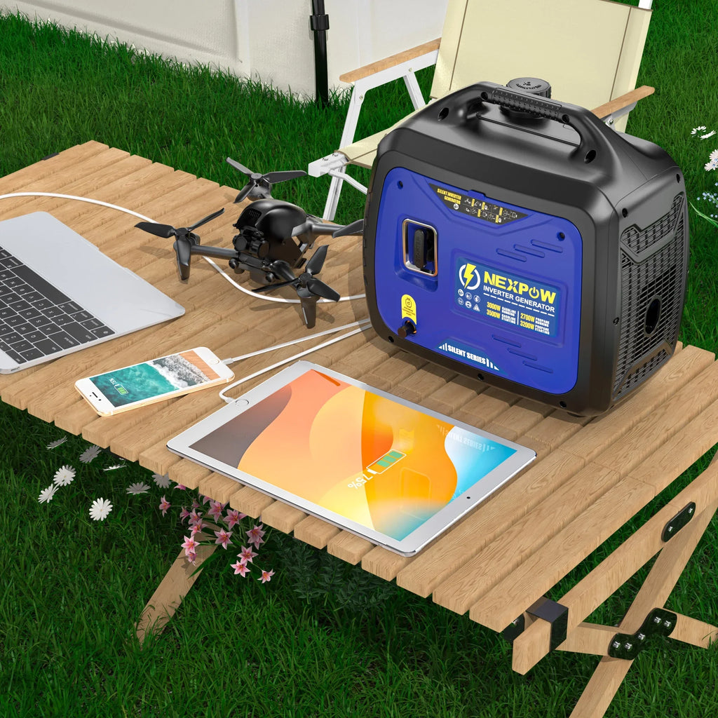 2026 NewNEXPOW 2250W Portable Inverter Generator, Gasoline Power Quiet Lightweight for Backup Home & Camping, Eco-Mode Feature, Parallel Capability, EPA Compliant