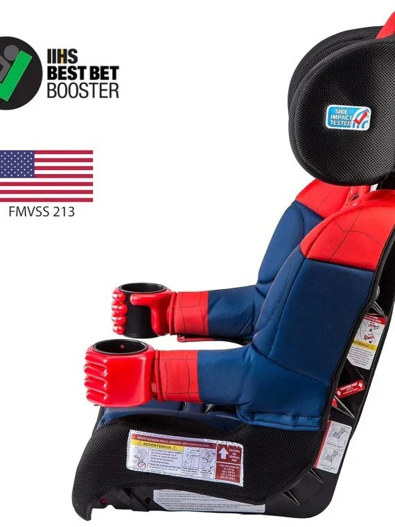 2026 Spider-Man 2-in-1 Forward-Facing Booster Car Seat LATCH | 5-Point Harness Booster 22-65lbs converts to Belt-Positioning Booster 40-100lbs | Adjustable