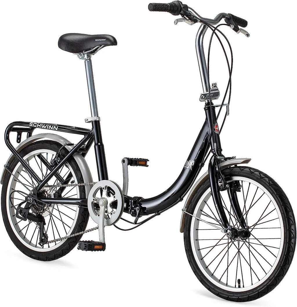2026 Loop Adult Folding Bike for Men and Women, 20-inch Wheels, 7-Speed Drivetrain