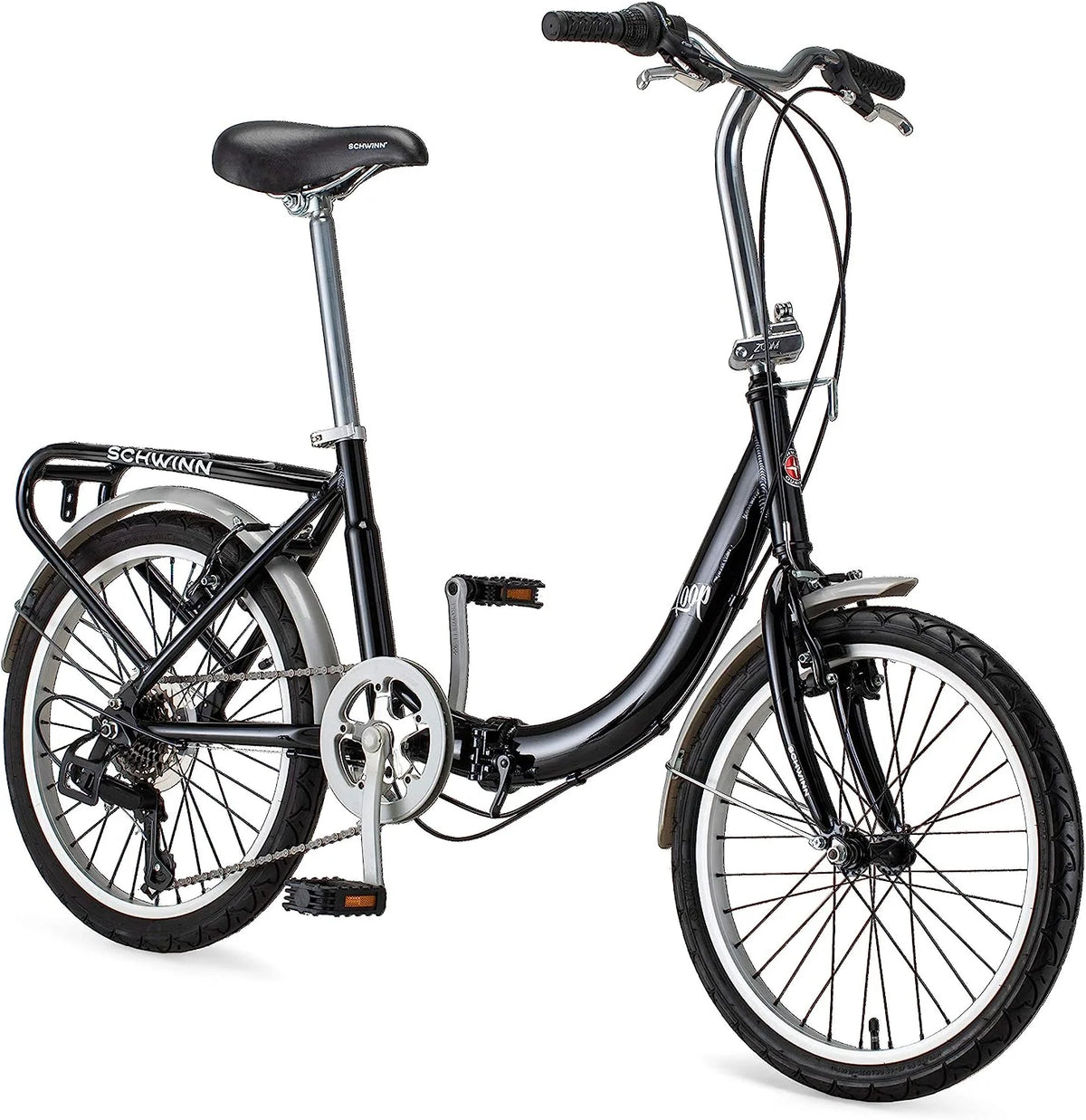 2026 Loop Adult Folding Bike for Men and Women, 20-inch Wheels, 7-Speed Drivetrain
