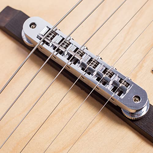 2026 GROTE Jazz Electric Guitar Hollow Body Chrome Hardware P90 pickup (RED)