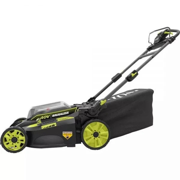 2026 New2025 40V Brushless 20-inch Self-Propelled Hand Lawn Mower, Grass Trimmer and Leaf Blower with (2) Batteries and (2) Chargers