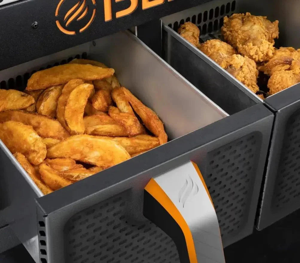 2026 New💥Clearance Sale🔥 Blackstone 2-burner griddle (71 cm) with electric air fryer and extractor hood