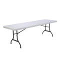 2026 NewLifetime 8-Foot Commercial Grade Folding Table, White Granite (22980)