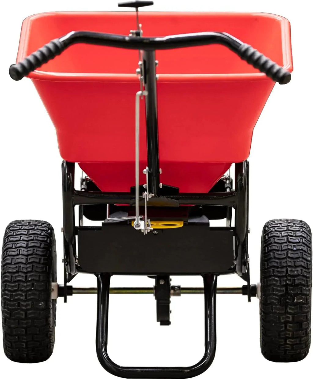 2026 NewMulti-purpose push-along spreader, 100 lb capacity, versatile tool for lawn seed, salt, de-icer, fertilizer and seeds