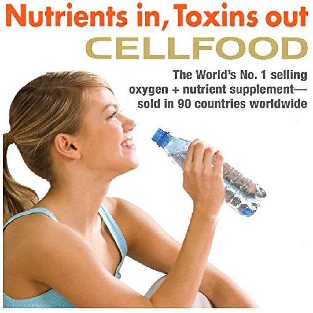 2026 Cellfood Liquid Concentrate, 1 oz. Bottle (Pack of 2) - Original Oxygenating Formula Containing Seaweed Sourced Minerals, Enzymes, Amino Acids, Electrolytes, Superior Absorption- Gluten Free, GMO Free