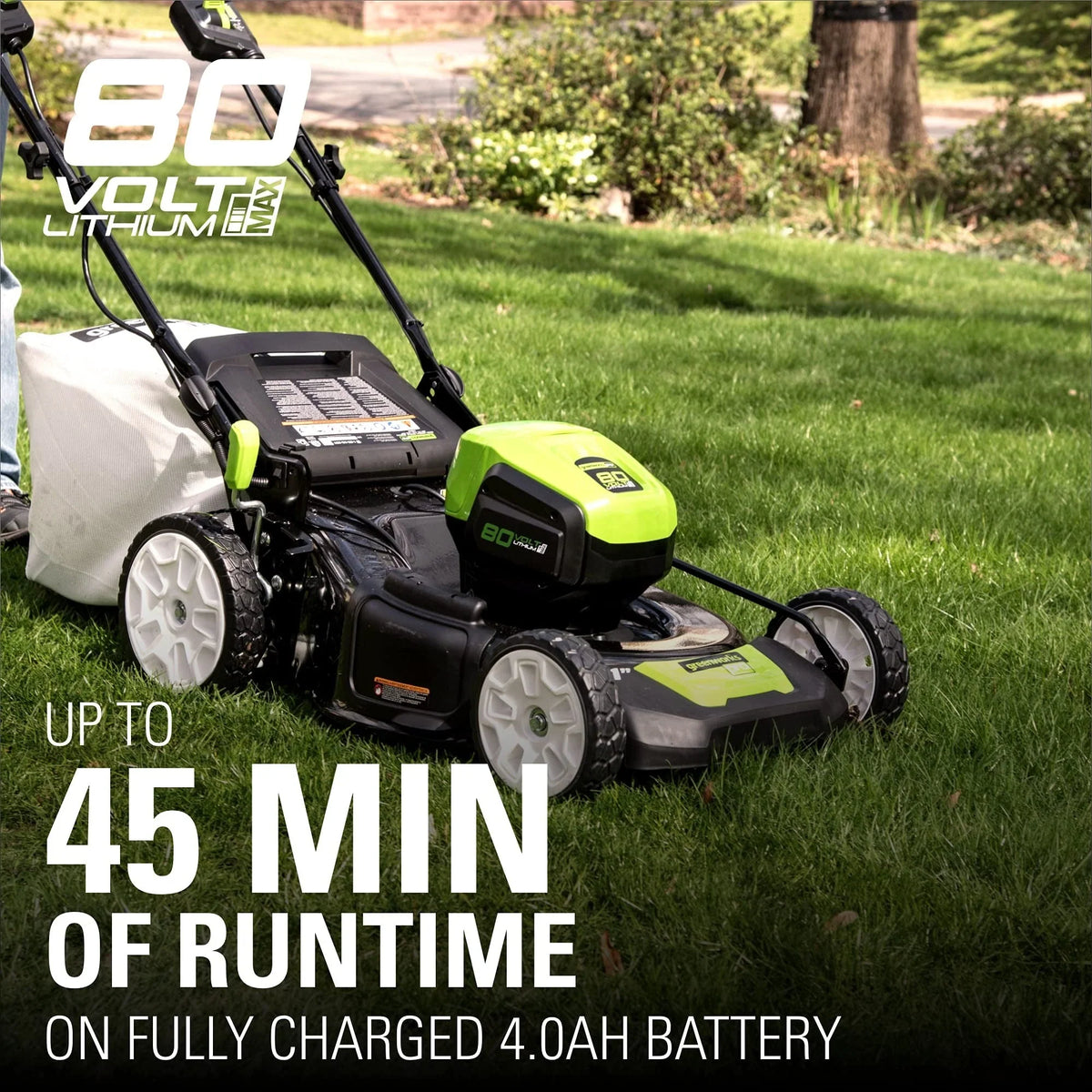 2026 New80V Battery-Powered Lawn Mower, 53 cm (21 inch), Self-Propelled, Brushless | Greenworks