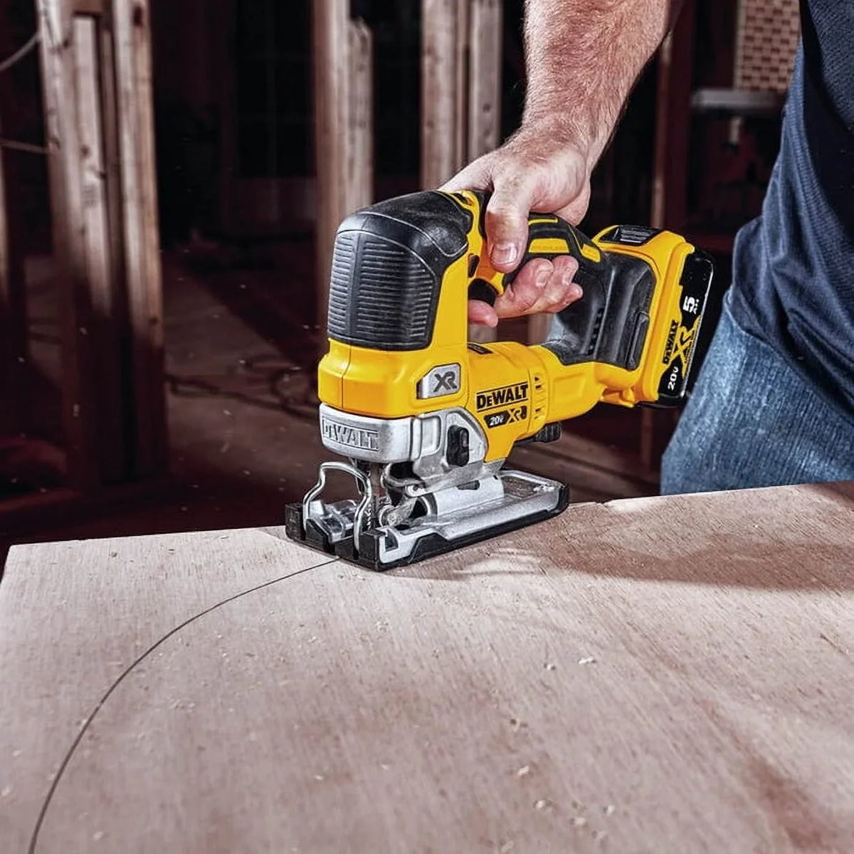 2026 20V MAX XR Cordless Jig Saw DCS334B, 3,200 Blade Speed, Brushless Motor, LED Light (Bare Tool Only)