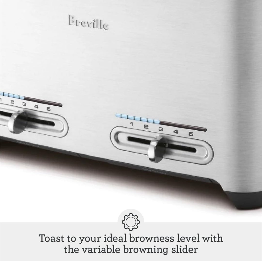 2026 Breville Die-Cast Smart Toaster, 2-Slice, Brushed Stainless Steel