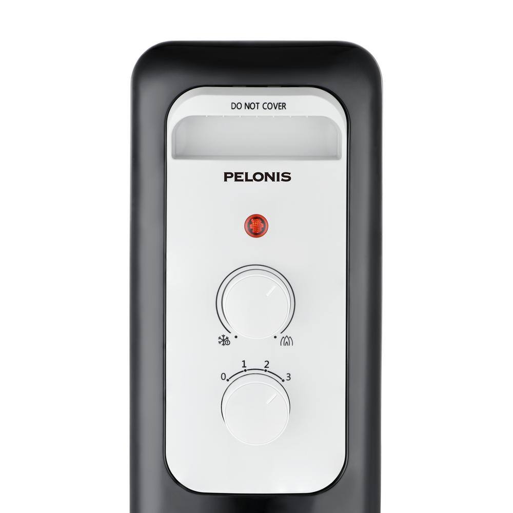 2026 Pelonis 1500-Watt Oil-Filled Radiant Electric Space Heater with Thermostat HO-0279