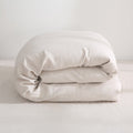 2026 New100% Pure Linen Duvet Cover with Button Closure and Corner Ties Soft & Breathable - Natural Full/Queen