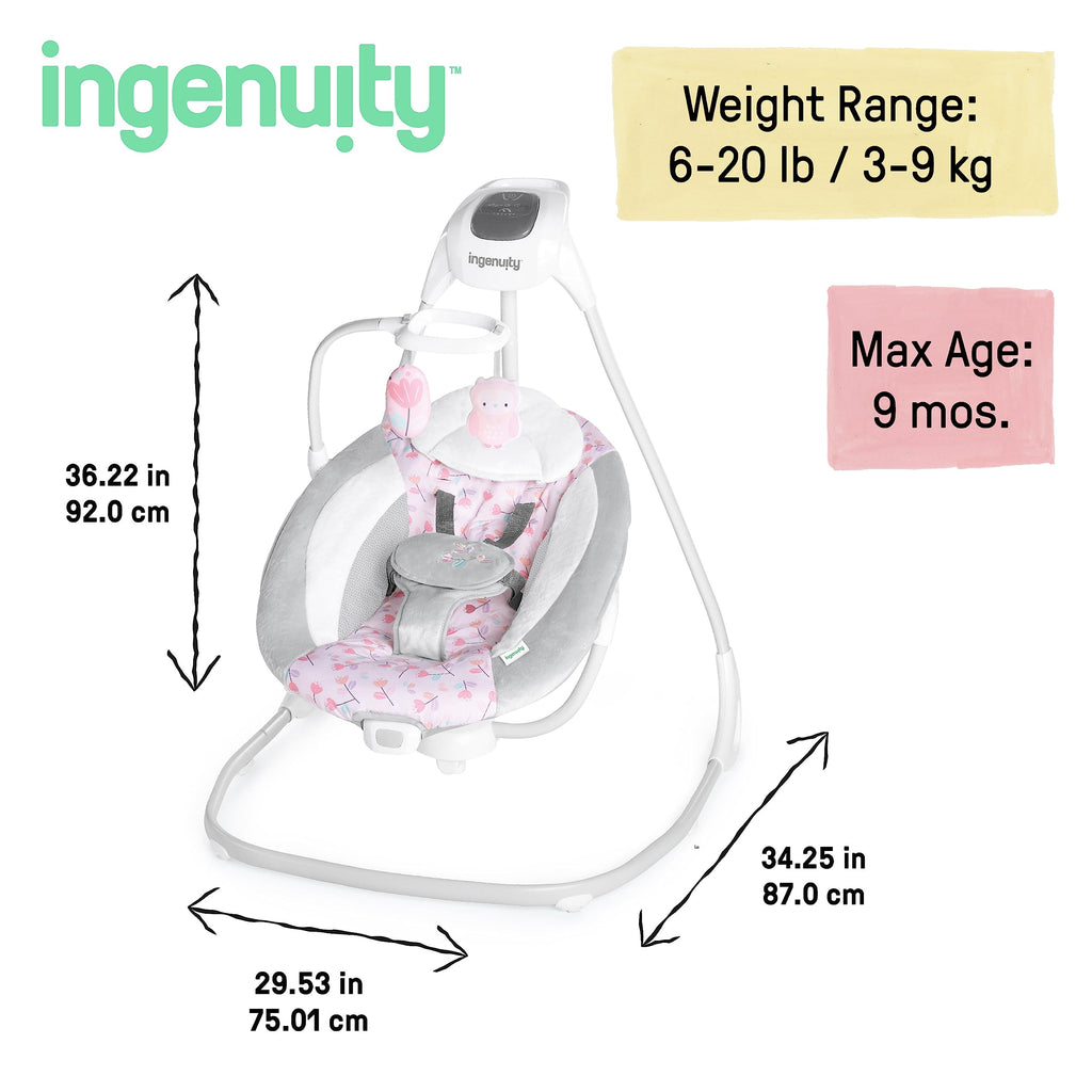 2026 Ingenuity SimpleComfort Cradling Swing Plug