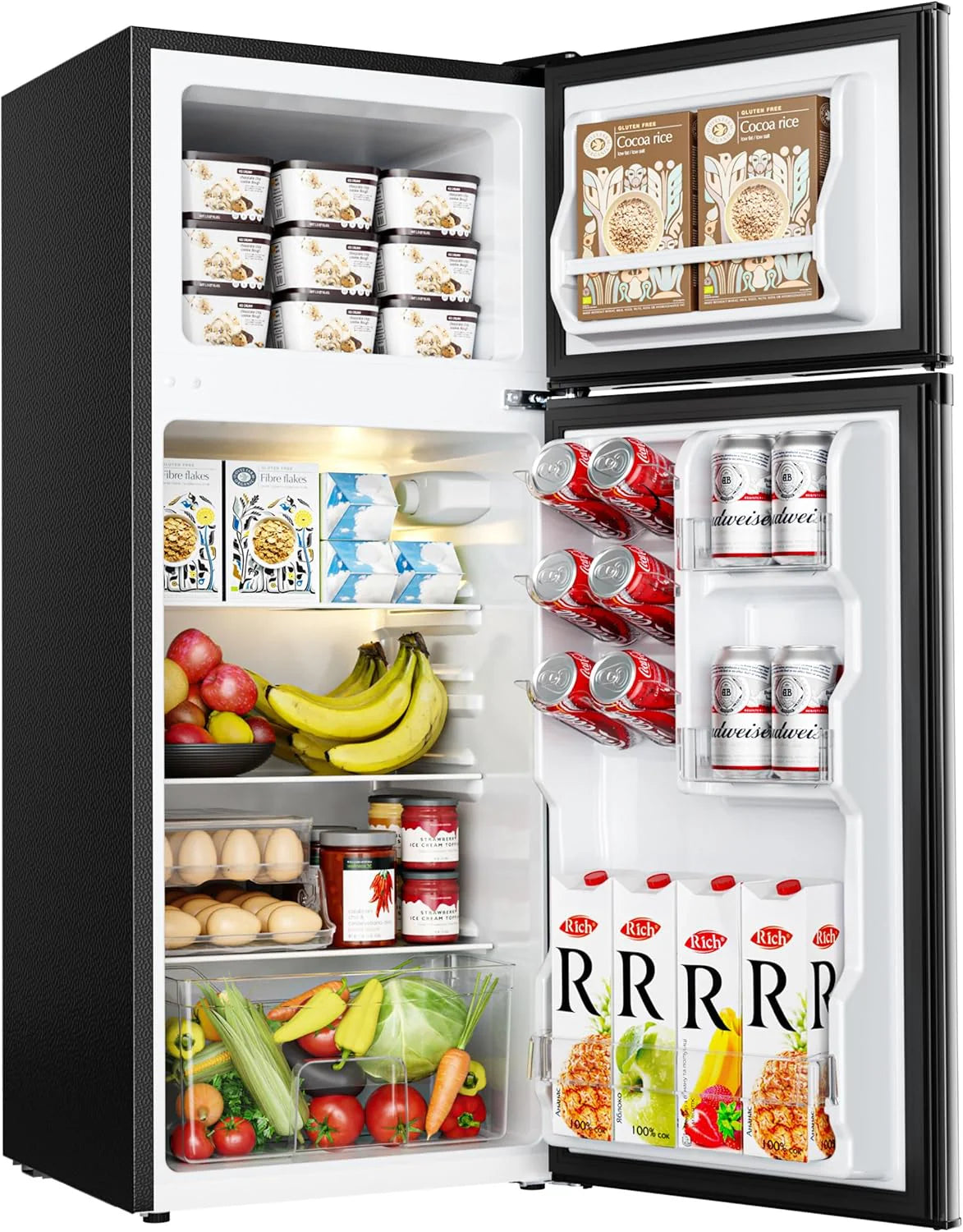 2026 3.2 Cu.Ft Mini Fridge with Freezer – 2-Door Compact Refrigerator for Bedroom, Dorm, Office or Apartment, Silver3.2 Cu.Ft Mini Fridge with Freezer – 2-Door Compact Refrigerator for Bedroom, Dorm, Office or Apartment, Silver