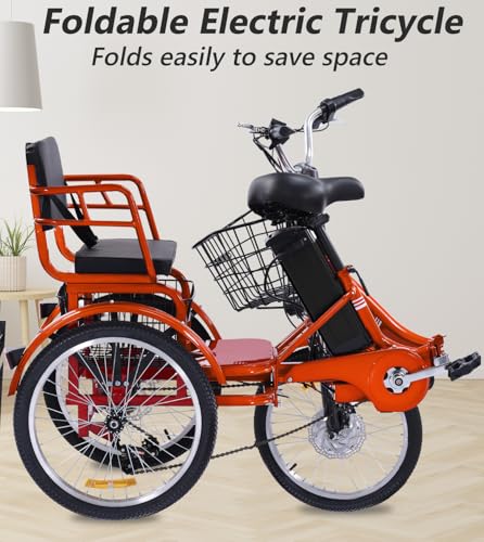 2026 Adult Electric Tricycle Adult Tricycle 3 Wheel Bikes Adults Electric Three Wheel Bike
