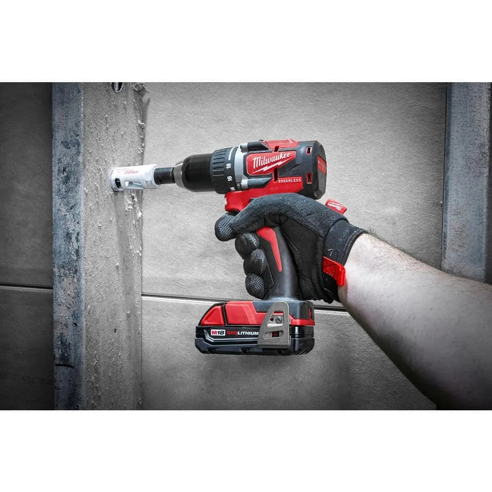 2026 M18 18V Lithium-Ion Brushless Cordless Compact Drill/Impact Combo Kit (2-Tool) W/ (2) 2.0Ah Batteries, Charger & Bag 2892-22CT