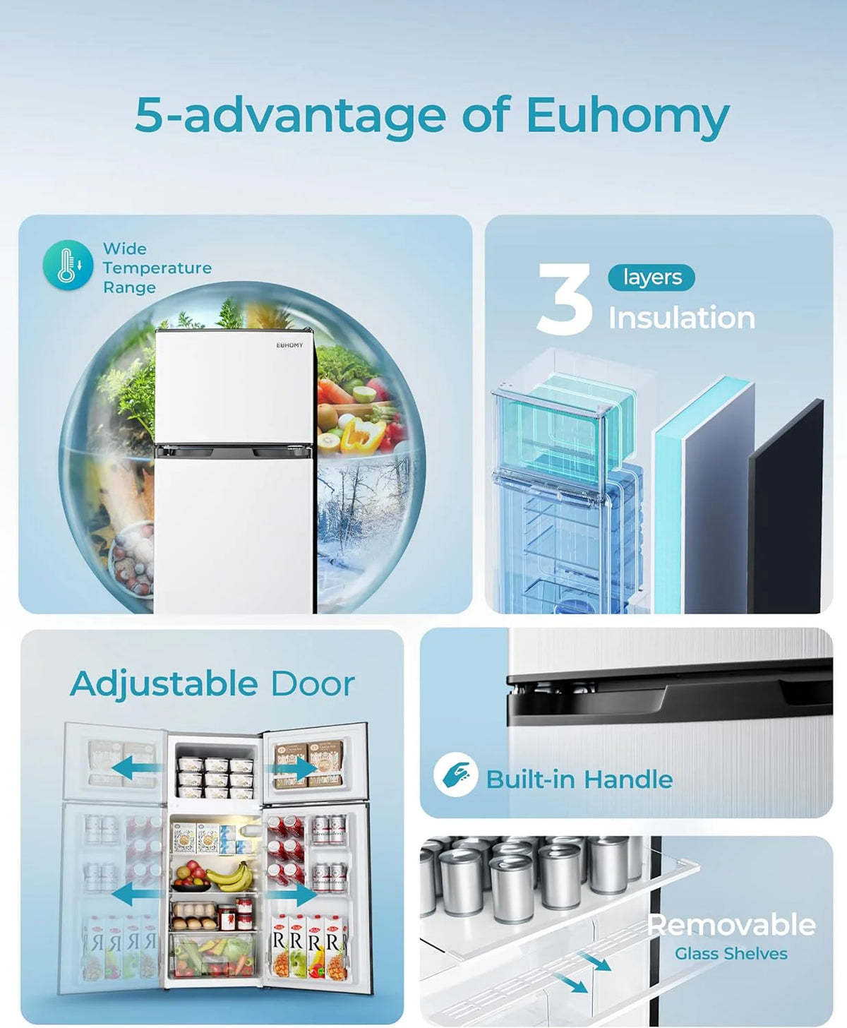 2026 3.2 Cu.Ft Mini Fridge with Freezer – 2-Door Compact Refrigerator for Bedroom, Dorm, Office or Apartment, Silver3.2 Cu.Ft Mini Fridge with Freezer – 2-Door Compact Refrigerator for Bedroom, Dorm, Office or Apartment, Silver