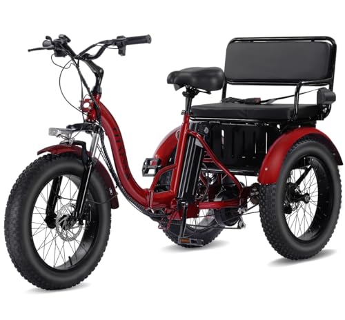 2026 Adult Electric Tricycle Adult Tricycle 3 Wheel Bikes Adults Electric Three Wheel Bike