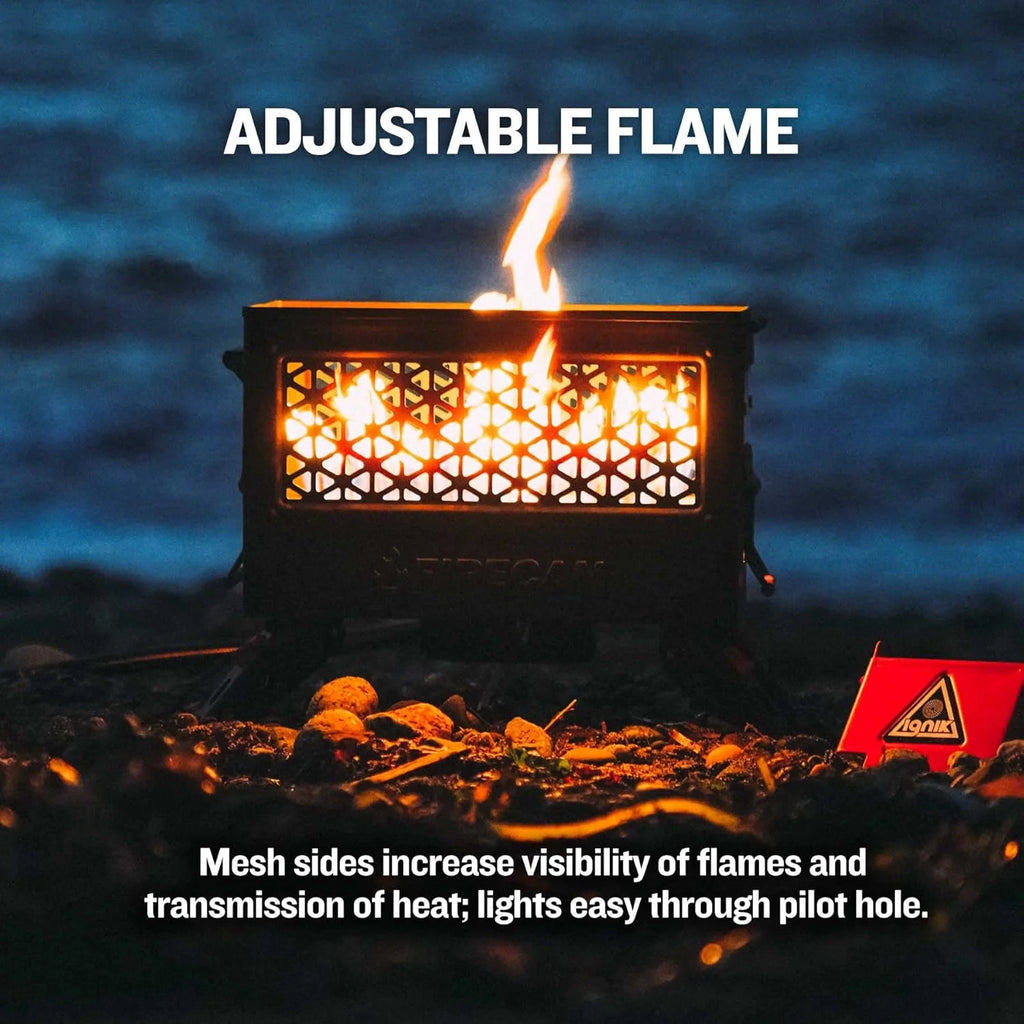 2026 FireCan Portable Propane Fire Pit with Hose and Adjustable Regulator