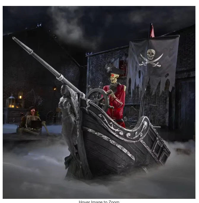 2026 9.5 FT Dead Water Giant-Sized Animated LED Pirate Ship