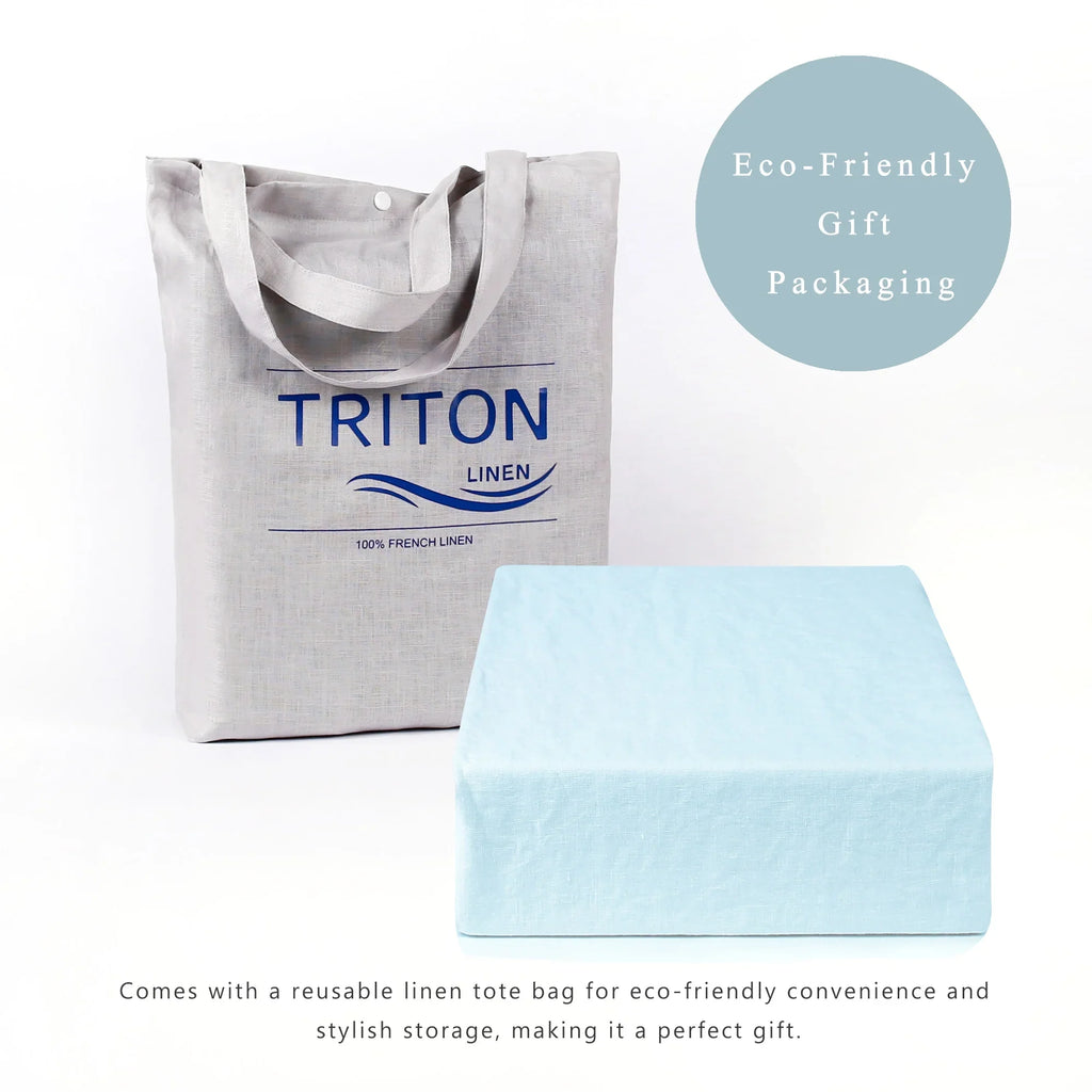 2026 New100% Pure Linen Duvet Cover with Button Closure and Corner Ties Soft & Breathable - Natural Full/Queen