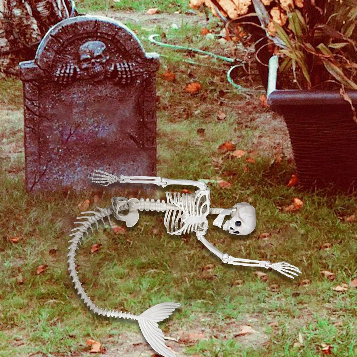 2026 Ghost Skull Mermaid Plastic Bones