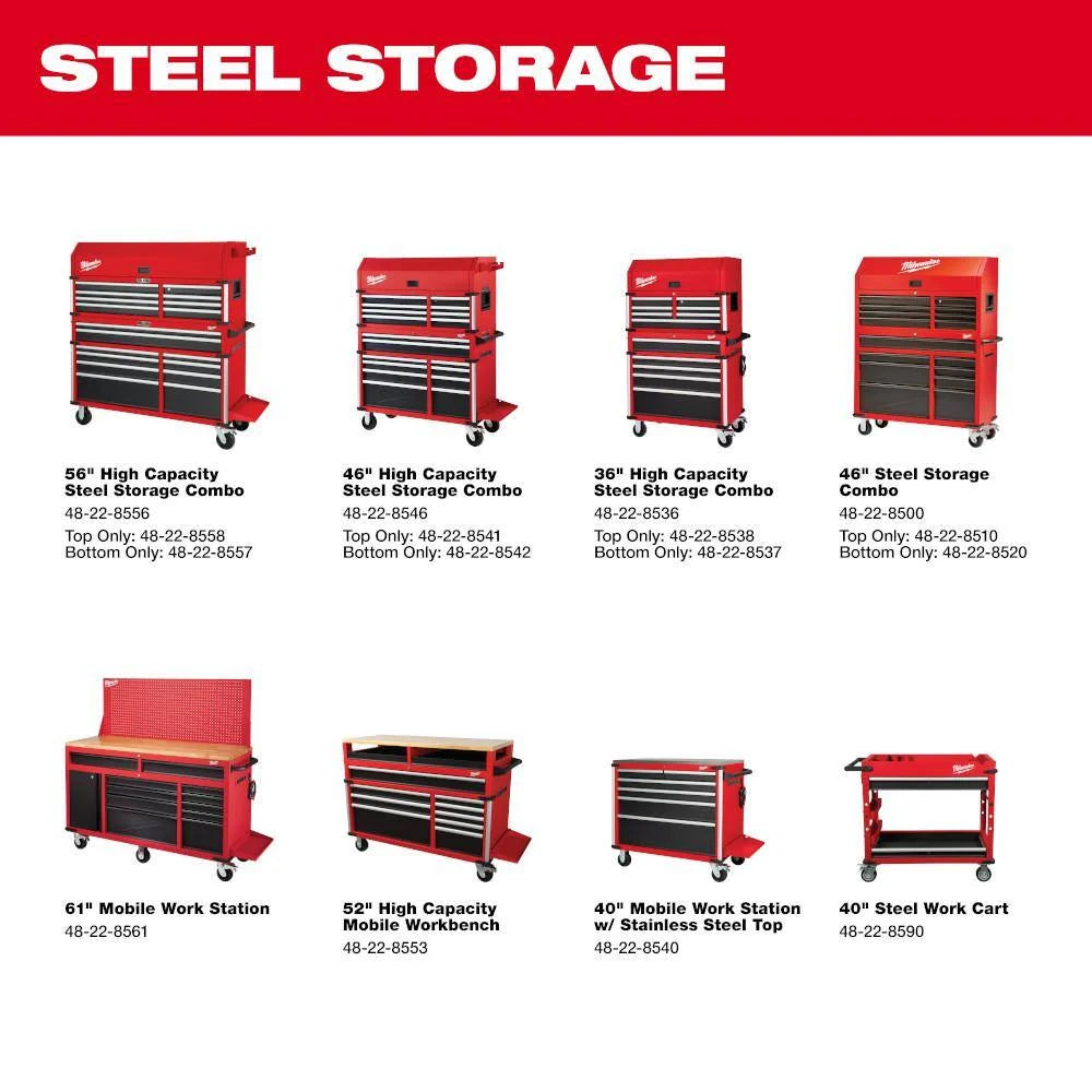 2026 MW High Capacity 46 in. 18-Drawer Tool Chest and Cabinet Combo 48-22-8546