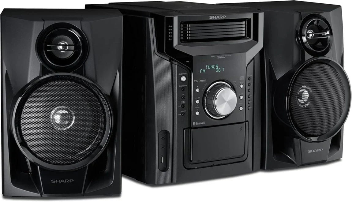 2026 NewCD-BH950 240W 5-way mini bookshelf speaker system with cassette deck and Bluetooth