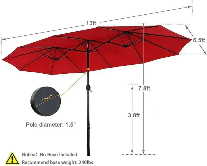 2026 New8-piece patio dining set with parasol, garden furniture set with 6 swivel dining chairs with mesh covers