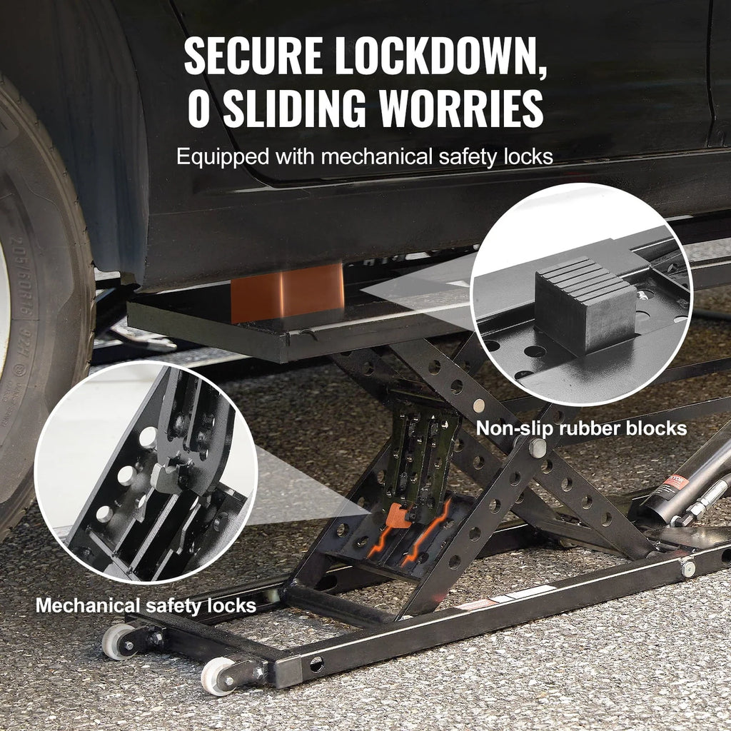 2026 Portable Car Lift 7000 LBS Automatic Car Lift System Jack for Home Garage
