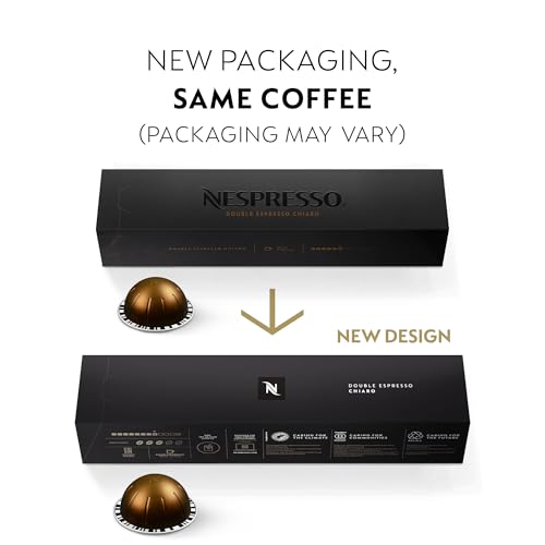 2026 Nespresso Capsules Vertuo, Double Espresso Dolce, 30-Count Espresso Pods, Brews 2.7 oz.
