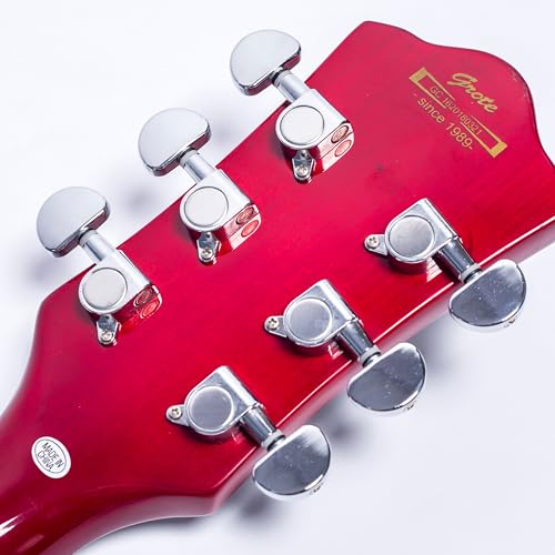 2026 GROTE Jazz Electric Guitar Hollow Body Chrome Hardware P90 pickup (RED)