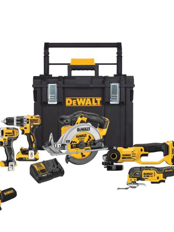 2026 20V MAX Cordless 7 Tool Combo Kit with TOUGHSYSTEM Case, (1) 20V 4.0Ah Battery and (2) 20V 2.0Ah Batteries DCKTS781D2M1 sgtnighsdesigns