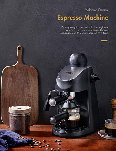 2026 Yabano Espresso Machine, 3.5Bar Espresso Coffee Maker, Espresso and Cappuccino Machine with Milk Frother, Espresso Maker with Steamer
